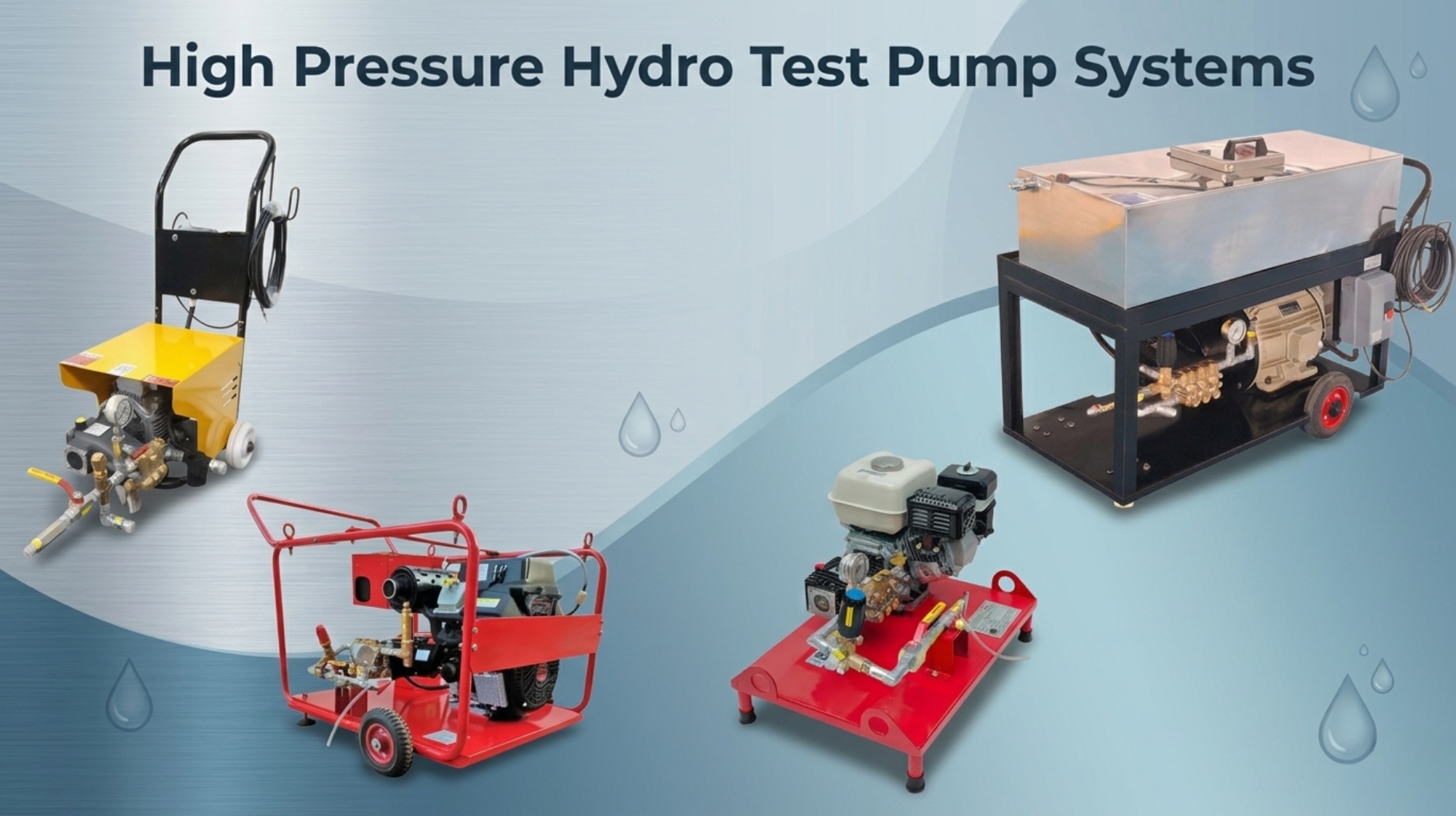 Hydro test pump