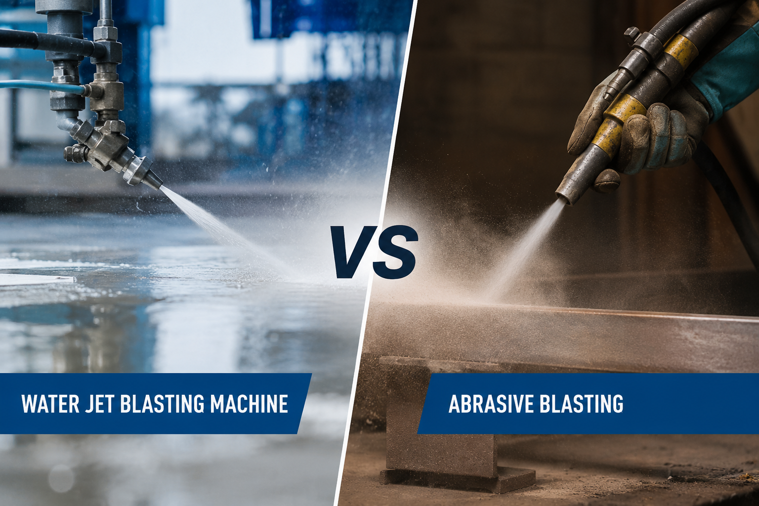 Water Jet Blasting Machine vs Abrasive Blasting